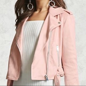 Light Pink Faux Suede Jacket